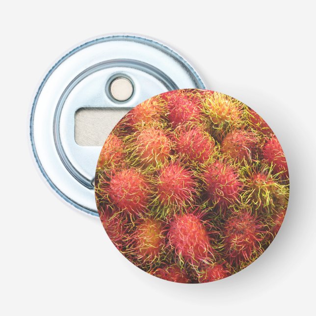 Rambutan Tropical Fruit Bottle Opener (Front)
