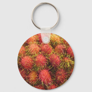 Rambutan Tropical Fruit Keychain
