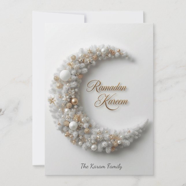 Ramdan Kareem Personalized Holiday  Card (Front)