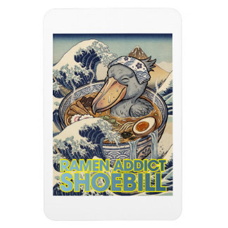 Ramen Addict Japanese Wave Shoebill Magnet