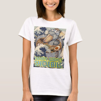 Ramen Addict Japanese Wave Shoebill T-Shirt
