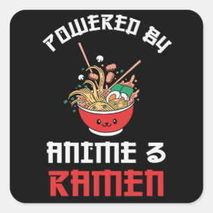 Ramen & Anime Lovers   Perfect Gift Square Sticker