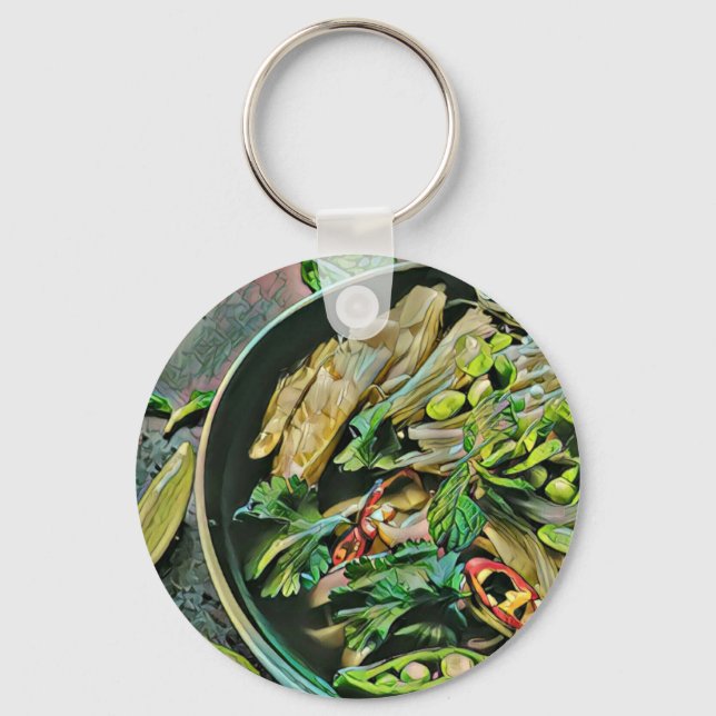 Ramen artwork keychain (Front)