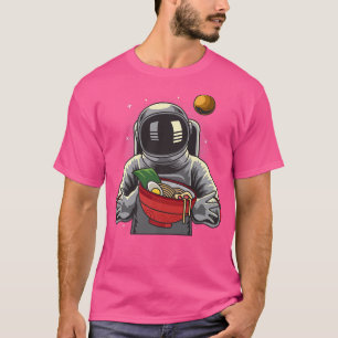 Ramen Astronaut Japanese Anime Kawaii Girls  T-Shirt