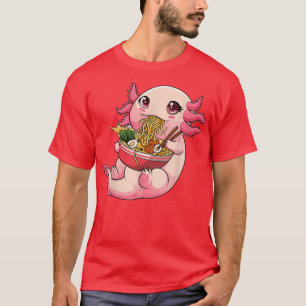 Ramen Axolotl Kawaii Anime Japanese Food Gift Girl T-Shirt