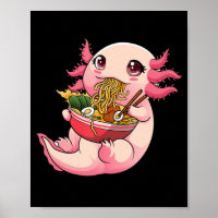 Ramen Axolotl Kawaii Anime Japanese Food Girls Tee