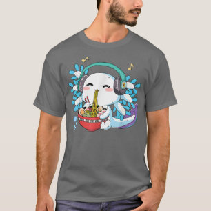 Ramen Axolotl Kawaii Anime Japanese Food Kids Boys T-Shirt