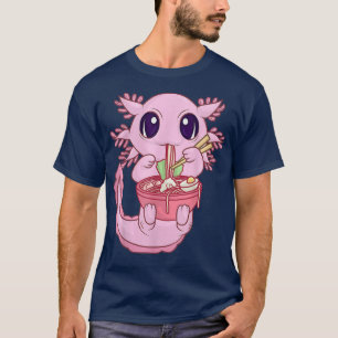 Ramen Axolotl Kawaii Anime Japanese Food Kids Teen T-Shirt