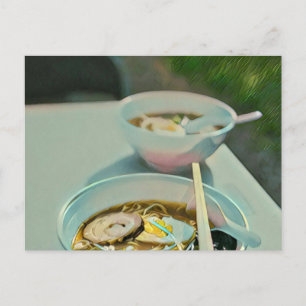 Ramen birthday gift postcard