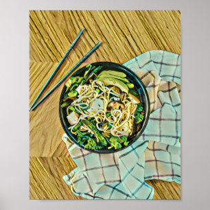 Ramen birthday gift poster