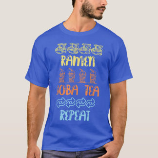 Ramen Boba Tea Repeat Bubble Tea T-Shirt