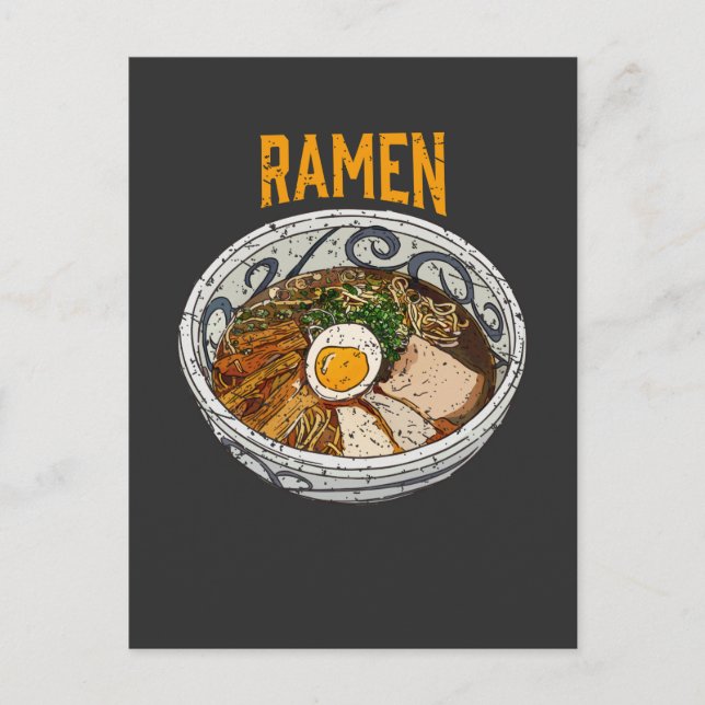 Ramen Bowl Noodle Asian Food Lover Postcard (Front)