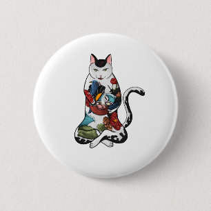 ramen cat 2 inch round button