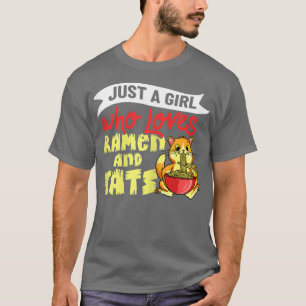 Ramen Cat Bowl Chicken Noodle Soup Japanese1183 T-Shirt