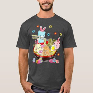 Ramen Cat Cute Kawaii Anime Japanese Easter Day 20 T-Shirt