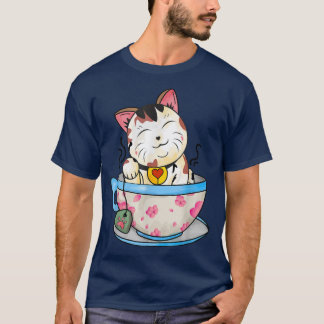 Ramen Cat Cute Kawaii Anime Japanese T-Shirt