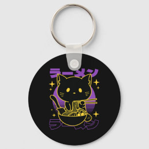 Ramen Cat Japanese Keychain
