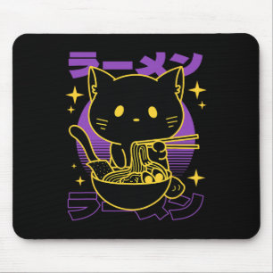 Ramen Cat Japanese Mouse Pad