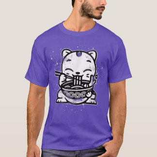 Ramen Cat Kawaii Anime Cool Japanese Gift T-Shirt