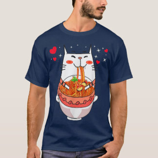 Ramen Cat Kawaii Anime Gift T-Shirt