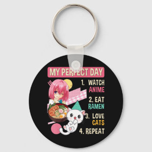 Ramen Cat Kawaii Anime Japanese Food Girls Officia Keychain
