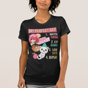 Ramen Cat Kawaii Anime Japanese Food Girls Officia T-Shirt