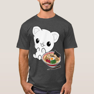 Ramen Cat Kawaii Anime Japanese Food T-Shirt