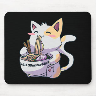 Ramen Cat Kawaii Anime Japanese Gift Mouse Pad