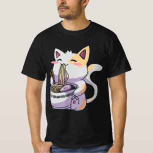 Ramen Cat Kawaii Anime Japanese Gift T-Shirt