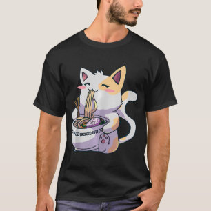 Ramen Cat Kawaii Neko Anime Cute Japanese Gift T-Shirt