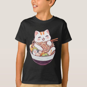 Ramen Cat Kawaii Neko Cute Anime Shirt For Men Wom