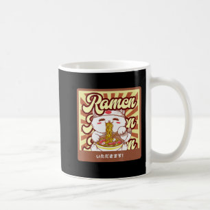 Ramen Cat Neko Anime Kawaii Japanese Cat Lover Tee Coffee Mug