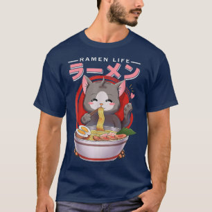 Ramen Cat Neko Anime Kawaii Japanese Gifts Women G T-Shirt