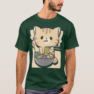 Ramen Cat Otaku Aesthetic Kawaii T-Shirt