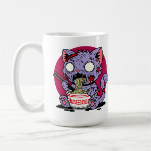 Ramen Cat Zombie Coffee Mug