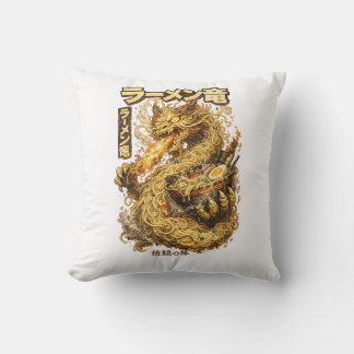 Ramen Dragon – Legend of Flavor Throw Pillow