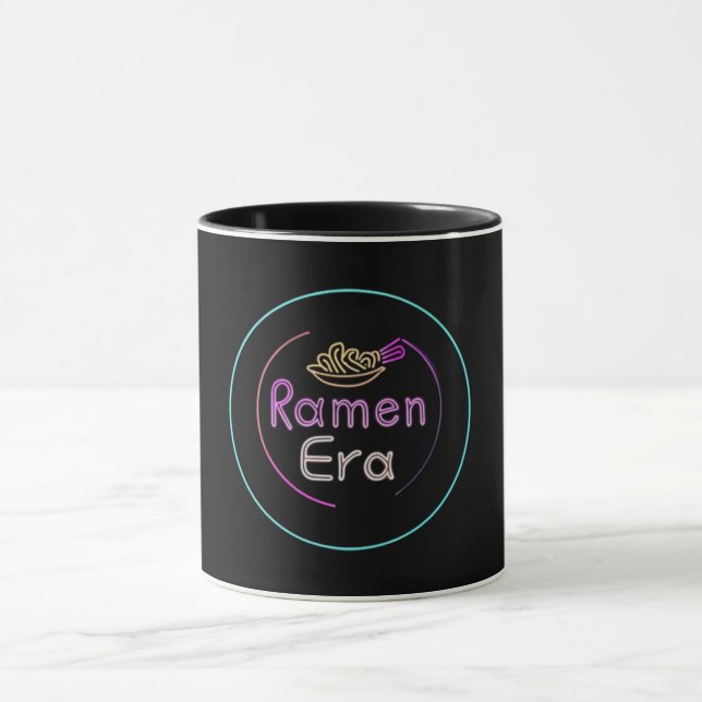 RAMEN ERA, japanese food, NEON STYLE Mug (Center)
