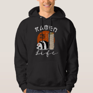 Ramen Is Life Japanese Noodle Soup Bowl Panda Chop Hoodie
