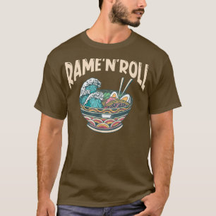 Ramen Japan Kawaii Noodle Bowl Pun Kanagawa Wave 9 T-Shirt