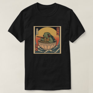 Ramen Japanese Funny Kawaii baby Turtle Anime T-Shirt