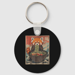 Ramen Japanese Graphic Tees Red Panda Anime Shirts Keychain
