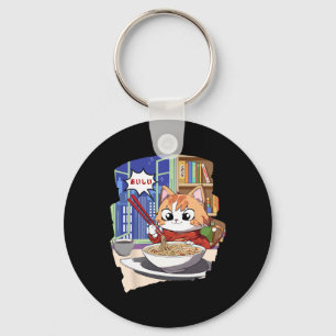 Ramen Kawaii Cat Anime  Keychain