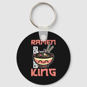 Ramen King Ramen Noodles Lover Funny Quote For Men Keychain