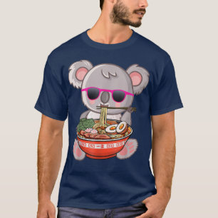Ramen Koala Anime Otaku Japanese Noodles Gift Girl T-Shirt