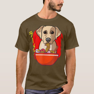 Ramen Labrador Retriver Dog Kawaii Japanese Noodle T-Shirt