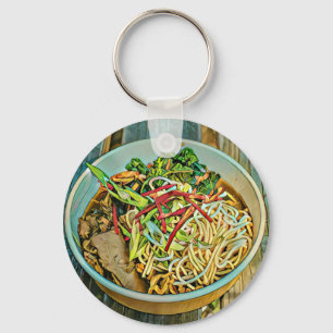 Ramen lover gift keychain