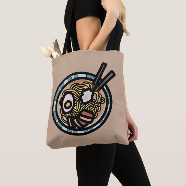 Ramen lovers cute Japanese Tote Bag (Close Up)