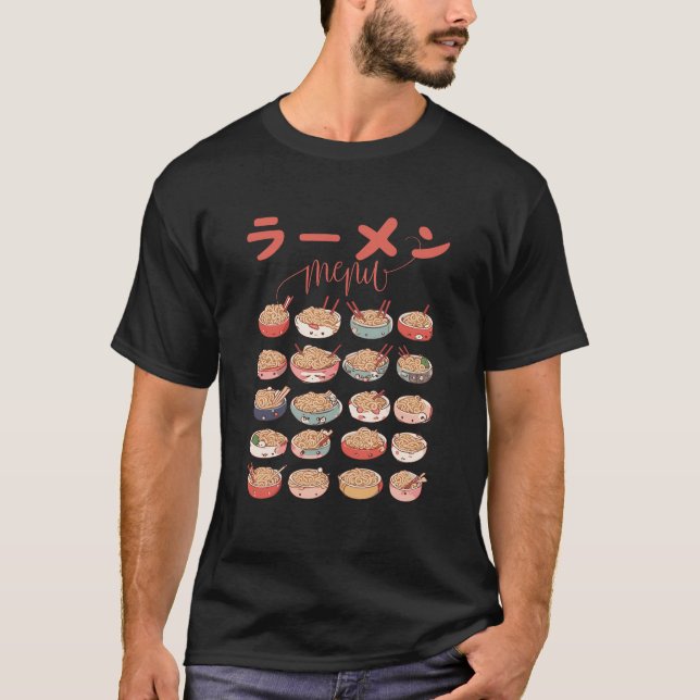 Ramen menu T-Shirt (Front)