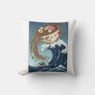 ramen navigator throw pillow