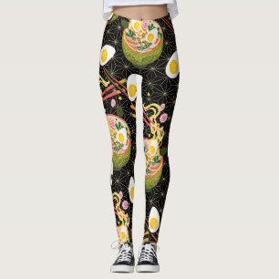 Ramen Noodle Bowl imprimé yoga leggings